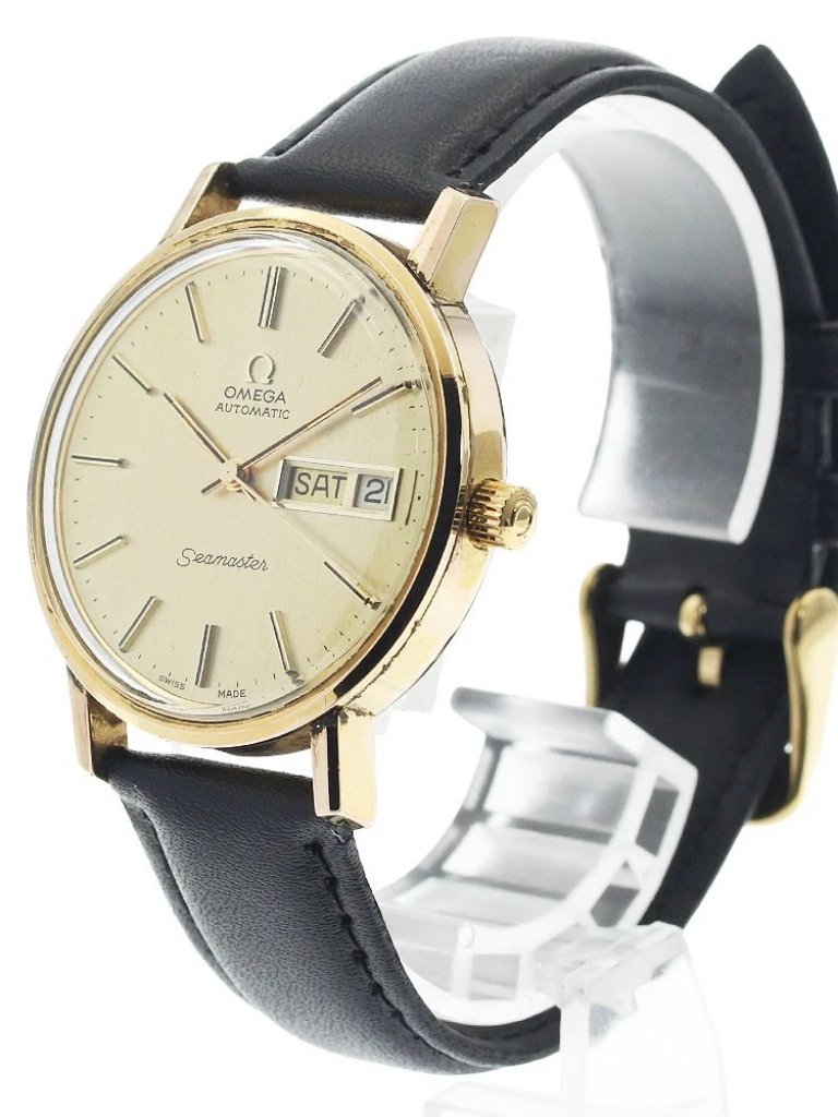Omega Seamaster 1660209 Day Date Cal1022 Gold Dial Automatic Mens932833